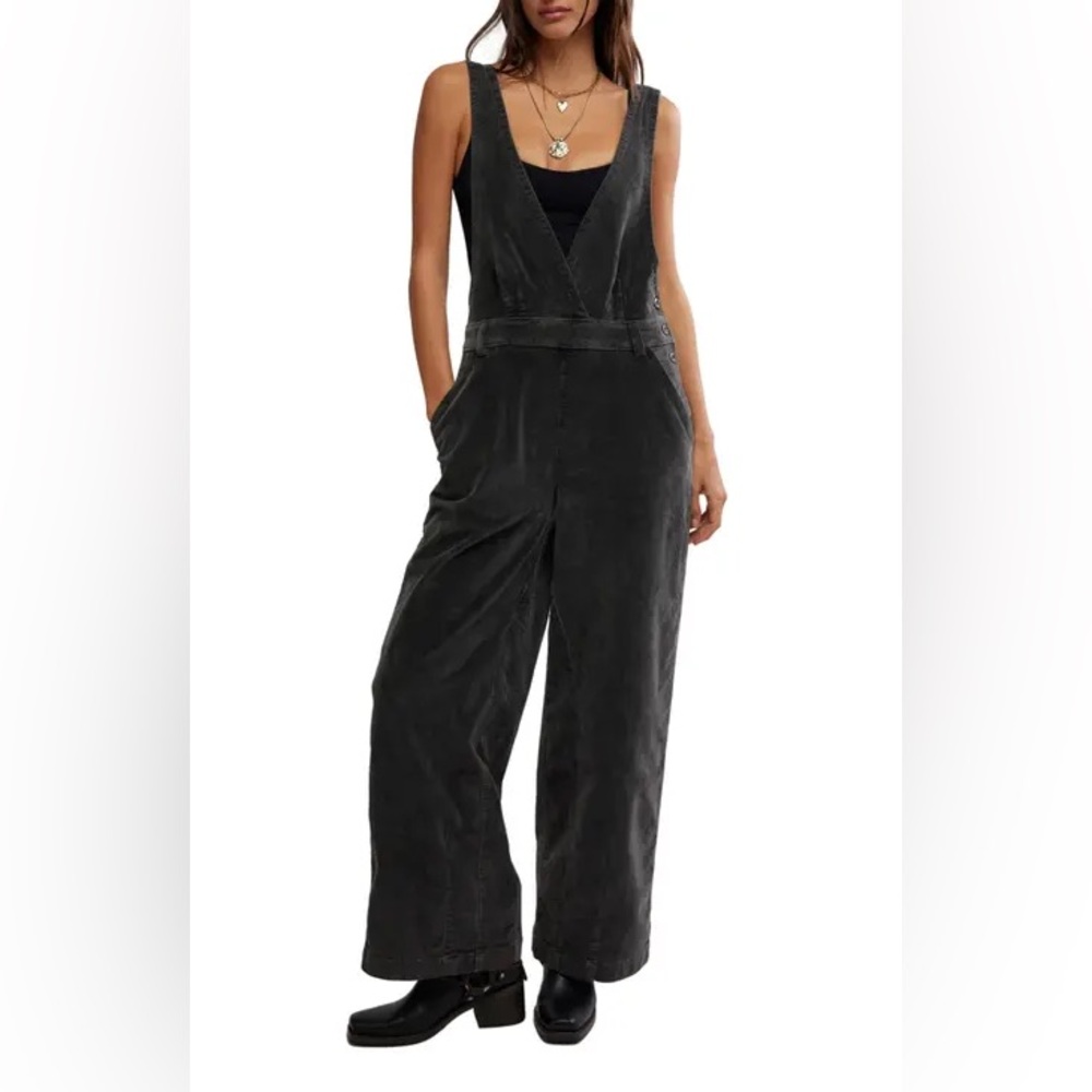 NEW Free People Mara Cord Overalls size 4
